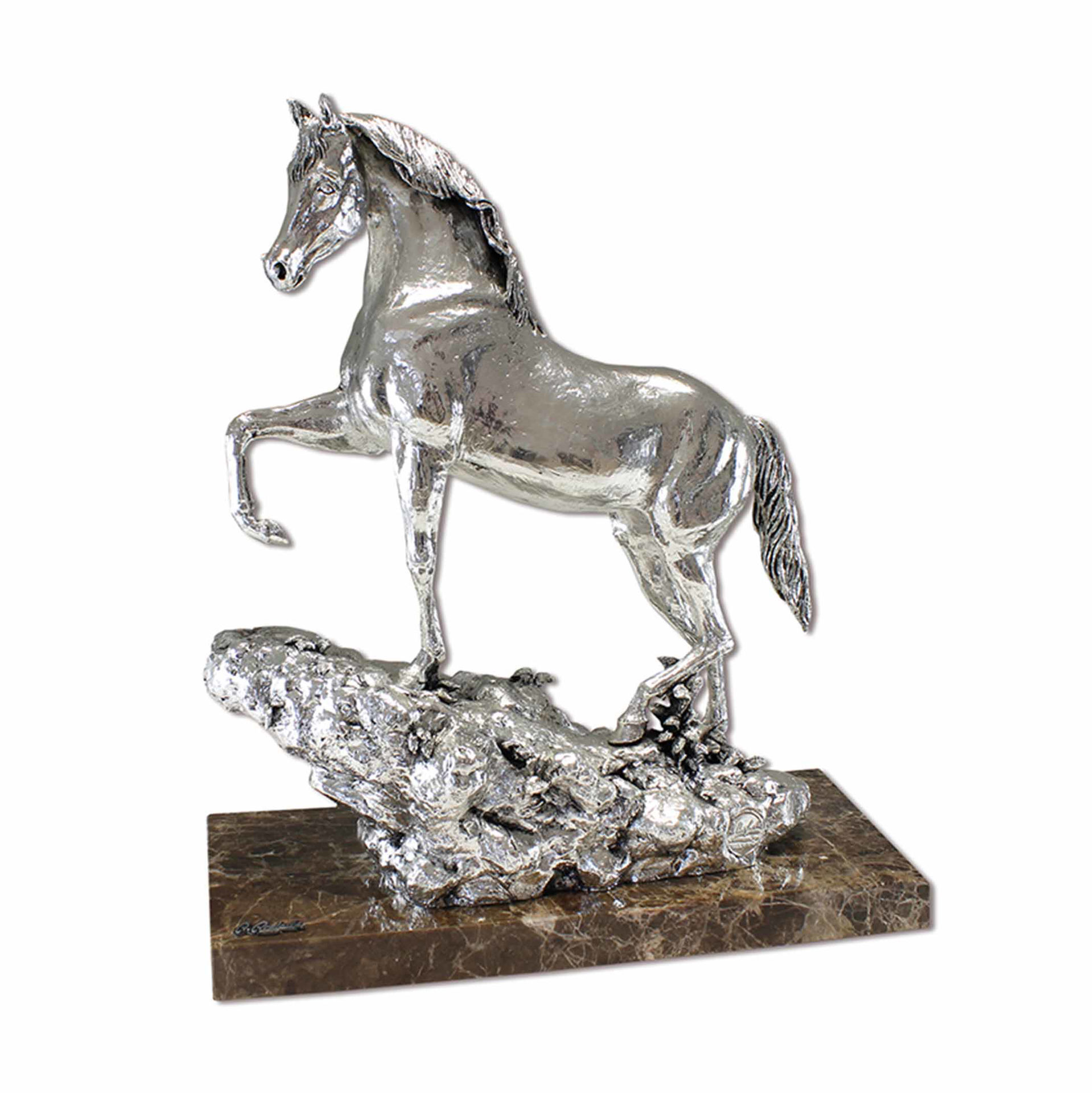 Picture of Arabian Horse Sculpture Silver