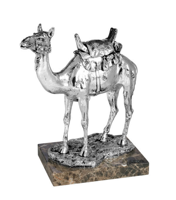 Picture of Arabian Camel Sculpture Silver