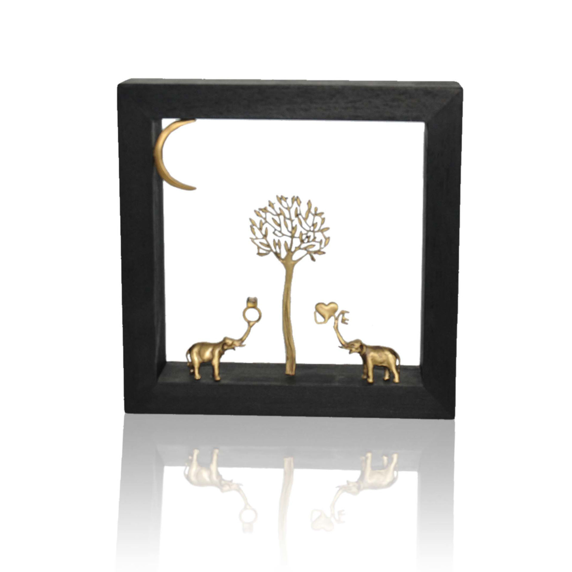 Picture of Wall Frame Décor - Elephant Couple