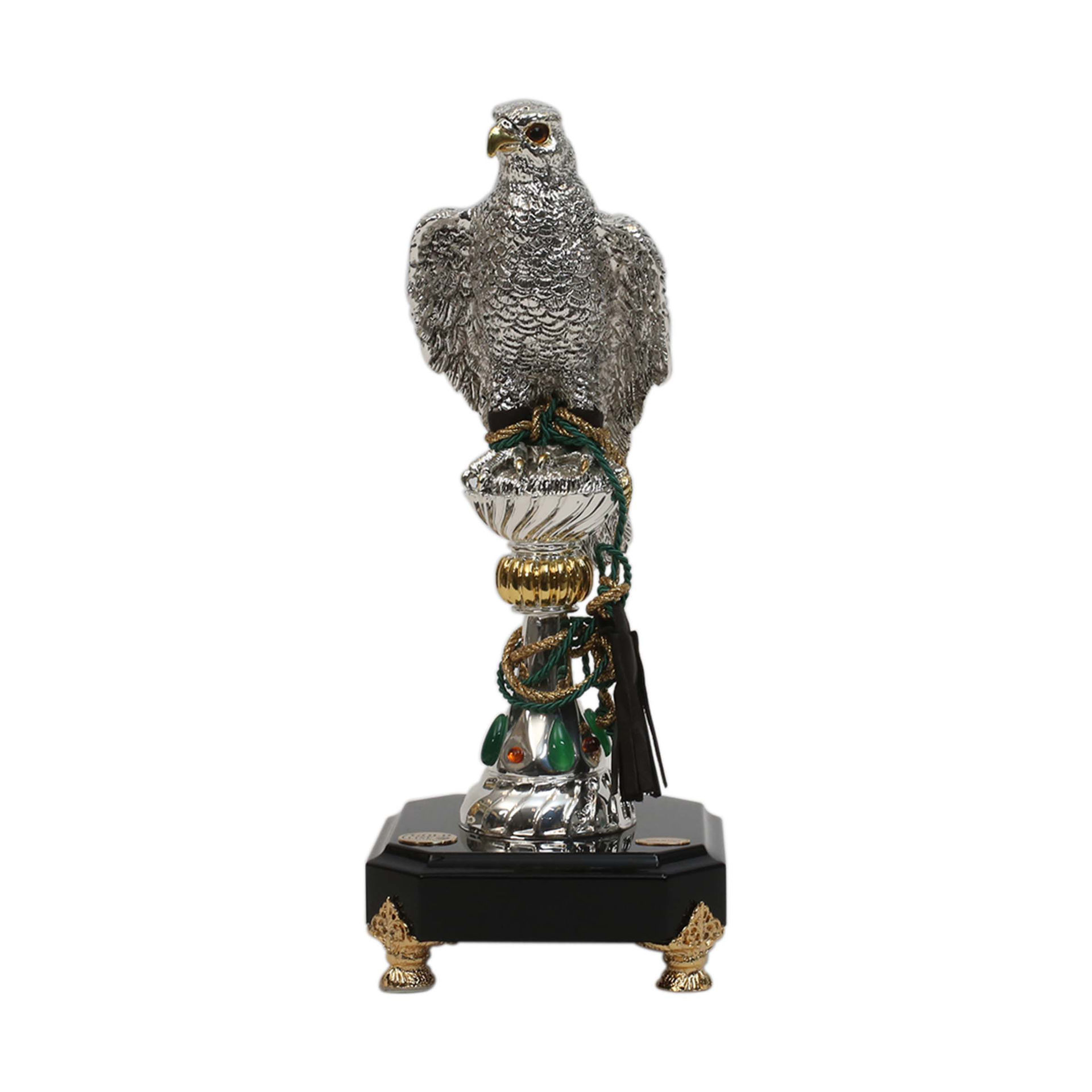Picture of Arabian Falcon Perched Silver