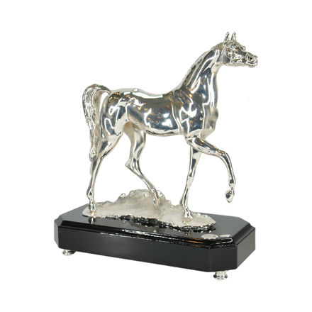 Picture of Arabian Horse Sculpture Silver