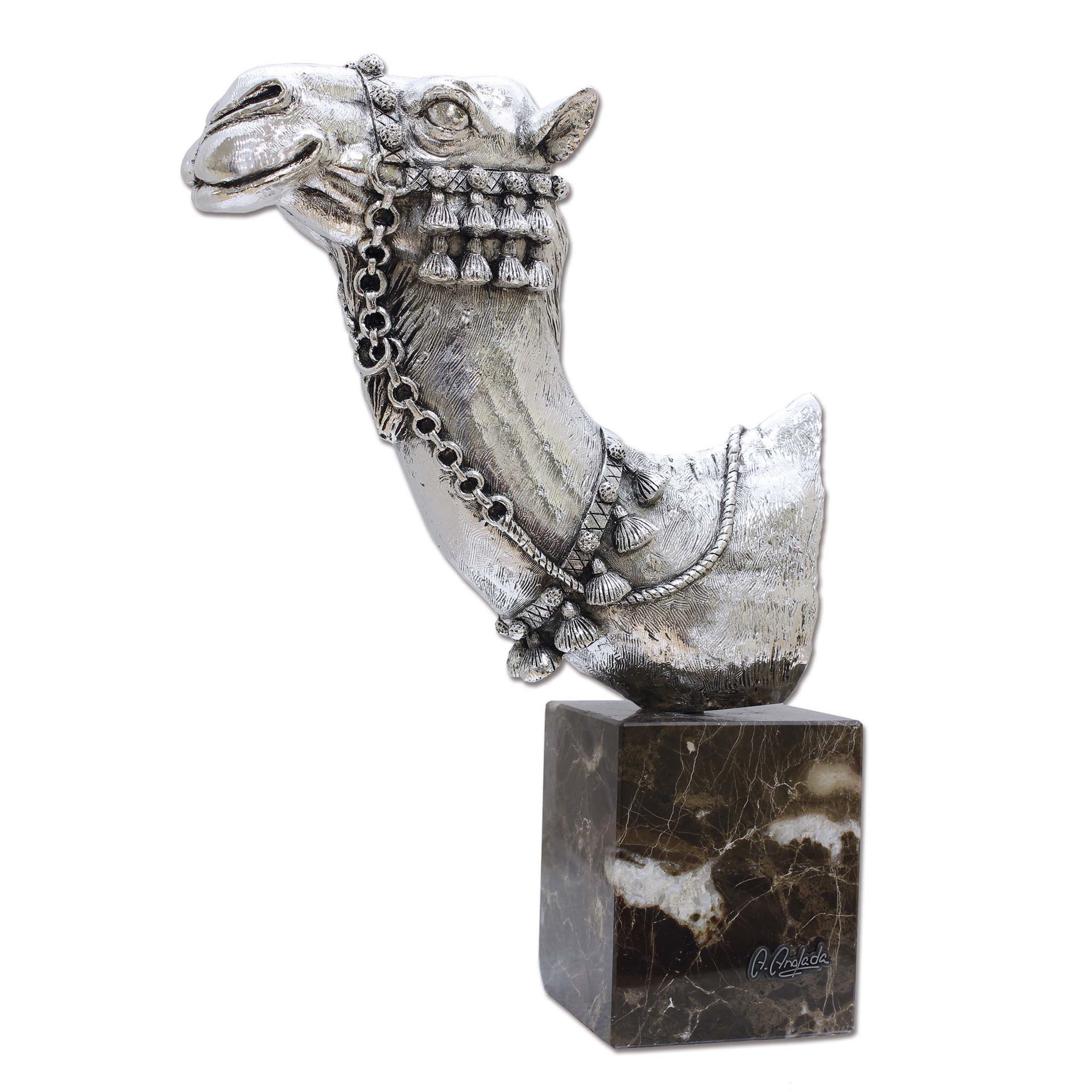 Picture of Arabian Camel Bust - Silver